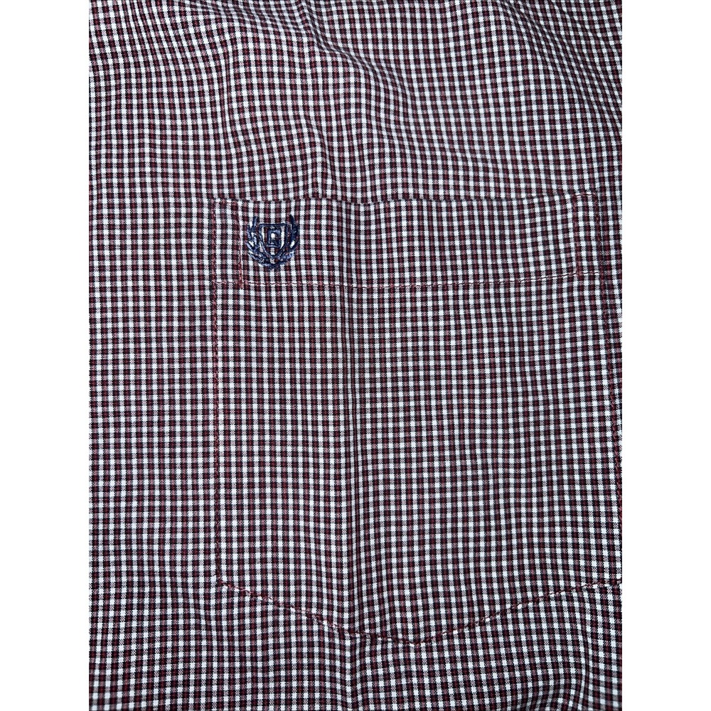 Chaps Short Sleeve Button Down Red Navy Size M - Picture 2 of 6